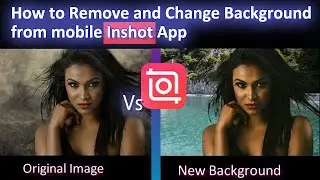 How to remove and change Background from mobile app Inshot