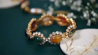 This 9-Gemstone Kada is Pure Regal Energy | Kandalaa Heritage Collection