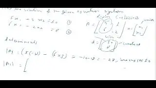 #matrix #cramersrule #basicmathematics