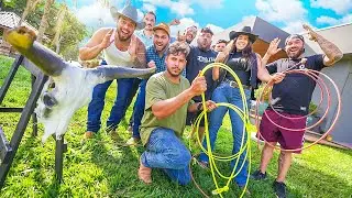 QUEM É O MELHOR LAÇADOR DA FAZENDA!! VALENDO PRÊMIOS