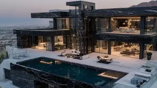 Внутри ультрасовременной виллы будущего из черного мрамора стоимостью 200 миллионов долларов
