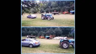 Audi vs tractor #tractorvideo #tractorvscar #carvstractor #tractorvideo #audivstractor