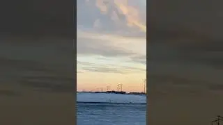 Calm Sunset Over Frozen Fields | Relaxing Nature View