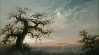 Starry Twilight Painting | TV ART Display | Peaceful Night Sky TV Background | 4K