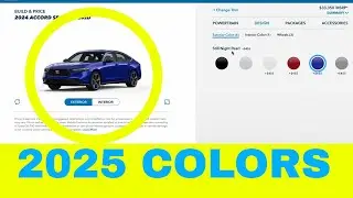 2025 Honda Accord Color Options