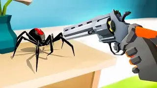 Используй РЕВОЛЬВЕР, чтобы уничтожить ПАУКА! — Убей его огнём VR