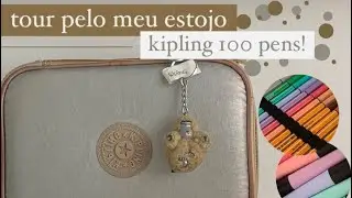 (re)organizando meu estojo da kipling 100 pens