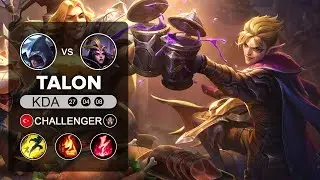 16.Talon vs LeBlanc Mid - TR Challenger Patch 10.10 - PentaKill