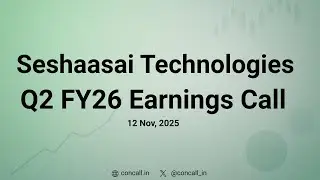 Seshaasai Technologies Q2 FY26 Earnings Conference Call | Concall.in