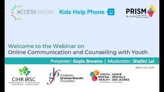 Webinar: Online Communication and Counselling with Youth