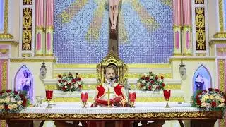 Malayalam Holy Mass at St Joseph Church Vynthala by  Rev  Fr  Raphel Moolan