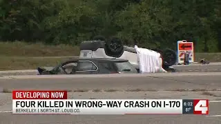 4 dead after wrong-way driver causes crash on I-170 northbound