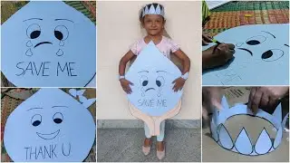 DIY | Drop of Water for fancy dress competition| Save Water Fancy Dress |Water Drop | Fancy Dress