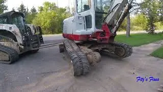 Takeuchi TB135 track change