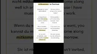mitkommen practice #deutschkurs #germanforbeginners #germanpronunciation