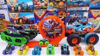 Monster Jam Collection Unboxing Review | Monster Jam Loop-And-Flip Trophy