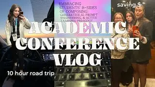 GRAD SCHOOL VLOG: going to a conference & saving money!