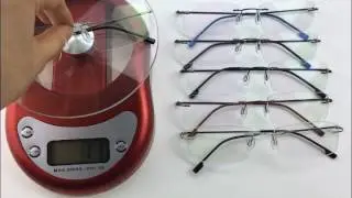 $6.24 Titanium Alloy Rimless Eyeglasses Frame