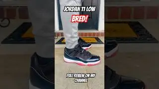 Jordan 11 low Bred!   Full review on my channel   #jordan #shoes #review