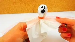Gespenster Lolli - Halloween Geist zum Naschen selber machen | Ghost Candy DIY