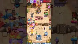 King tower push stopped #clashroyale #mobile #supercell #win