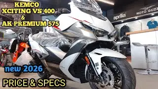 KEMCO XCITING VS 400 & AK PREMIUM 575 PRICE AND SPECS 2026.... 