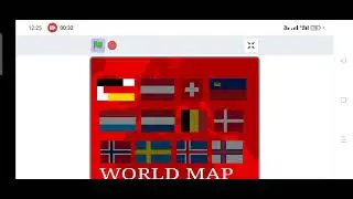 Flag band world map eruope 