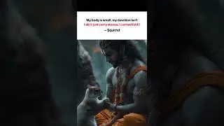 Squirrel&rsquo;s Lesson: Size Doesn&rsquo;t Matter, Faith Does! 🐿️✨ #Ramayana #Inspiration