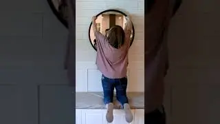 Hang your mirror perfectly with THIS HACK! #Shorts