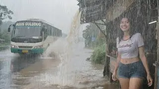 SHOCKING.. THE MOST EXTREME RAIN STORM THAT ROCKED THE VILLAGE~