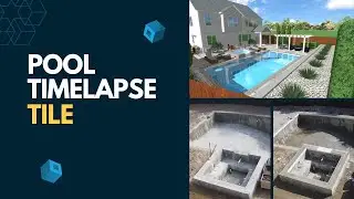 Waterline Tile Installation: Adding the Finishing Touches - Pool Time-Lapse