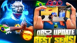 OB52 UPDATE NO RECOIL SENSI🤯🇧🇷|| BEST SENSITIVITY AFTER UPDATE 😲 || NO RECOIL ❌💯 WORKING|| FREE FIRE