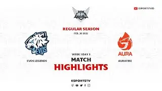 EVOS Legends vs Aurafire HIGHLIGHTS MPL ID S9 | EVOS vs Aura ESPORTSTV