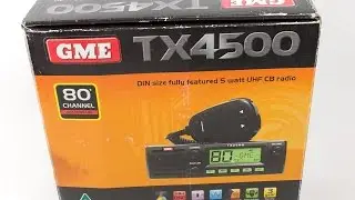 P73261 - GME TX4500 DIN SIZE 80 CHANNEL 5 WATT UHF CB RADIO TRUCK 4WD CAR TWO WAY 5W