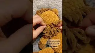 Crochet Lion's Mane #amigurumi #crochet #etsy #lion #crochetpatterns #safari #animals