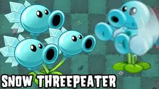 Snow Threepeater Max Level Powerup &ndash; New Plant in Plants vs Zombies 2 |  @peacannon