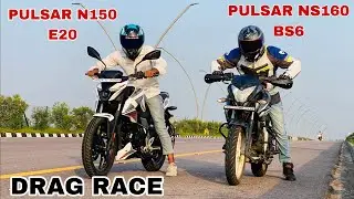 all new bajaj pulsar n150 vs bajaj pulsar ns 160 bs6 2022 model [ drag race ]