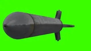 rocket bomb (C56) flying in green screen free stock footage
