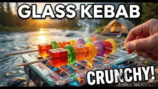 You Can&rsquo;t Stop Making Your Mouth Water 😋 | Ultra-Crunchy Glass Kebab ASMR