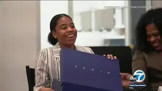 Crenshaw High student surprised with Jordan Brand Wings scholarship | ABC7