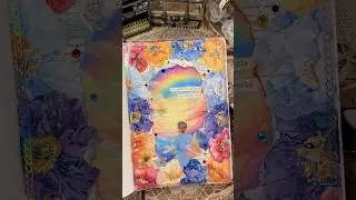 ASMR journal Rainbow🌈🦋☁️✨🦄|#asmr #scrapbooking #journal #fyp #diy #rainbow #viralvideo