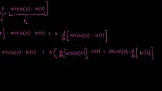 Derivative of x*arccsc(x)*ln(x)