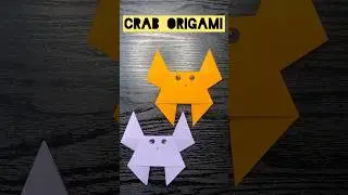 How to Make a Paper Crab | Easy Origami Crab Tutorial for Beginners #origami #papercraft #crab #diy
