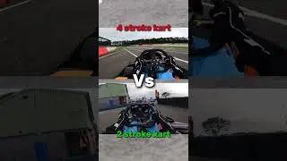 4 stroke kart Vs 2 stroke kart #racingkart #gokartracing #gokart #karting #racing #formula1 #f1 #f2