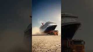 Cruise Ship Dragged Across the Desert | Epic 4K Cinematic Shot