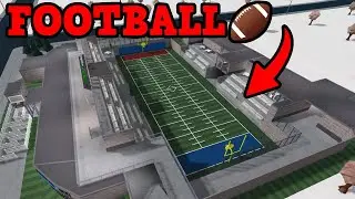 I Made A MASSIVE American Football Field in Bloxburg!