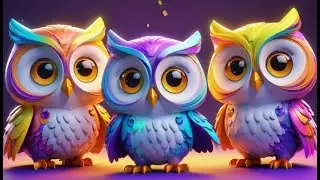 Three Little Owls Say the Colors + More Nursery Rhymes & Kids Songs