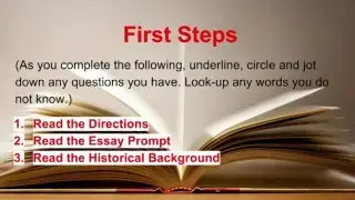How to Complete a DBQ (Document Based Question)
