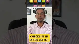 Checklist in offer letter , Check in offer letter #jobs #career #interviewskills #jobpassion #money