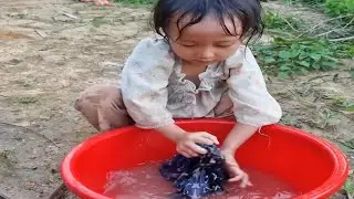 Girl came to the Mountain forest to be sold on the Streeta of Money, She bought Her milk to her Men